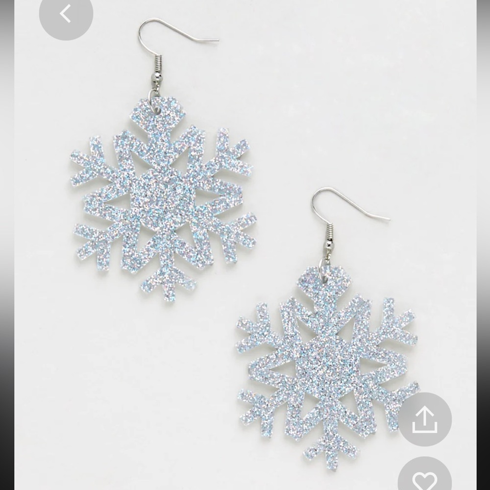 ModCloth Snowflake Earrings NWT